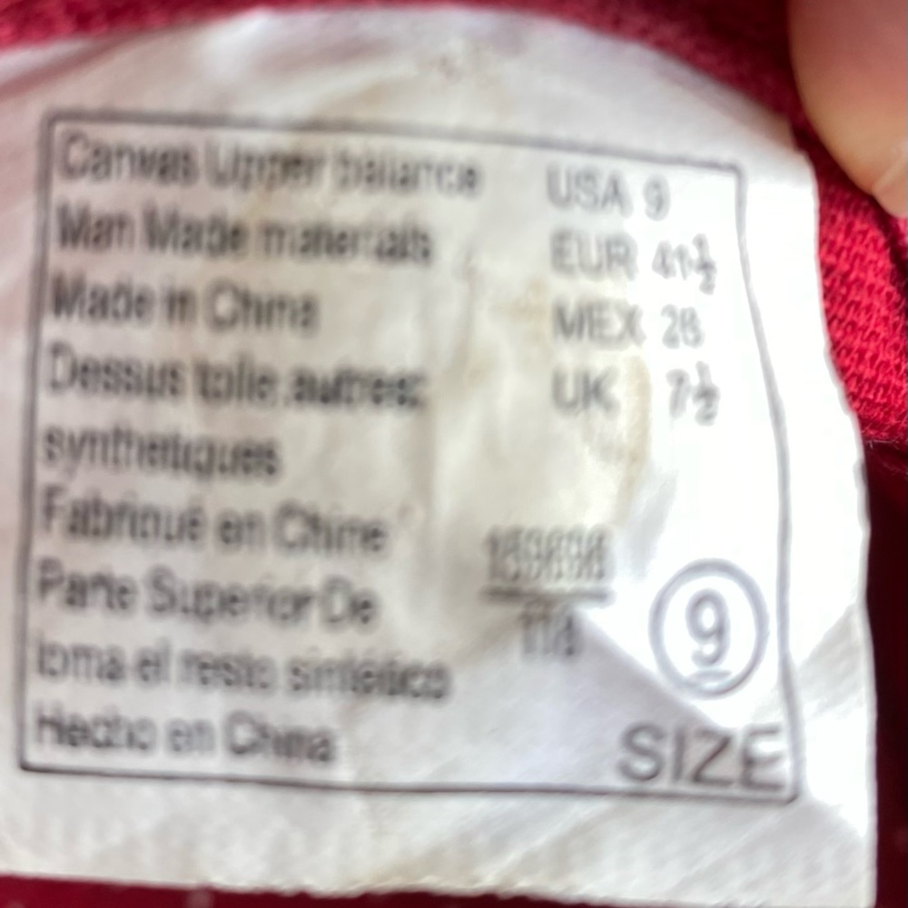 ⭐️FREE w bundle AMERICAN EAGLE Outfitters Red Canvas Shoes Sneakers US women’s 9 - Picture 4 of 6